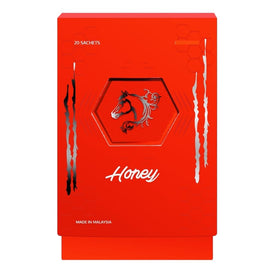 AR&R Organic Honey sachets packaging for easy on-the-go sweetness.