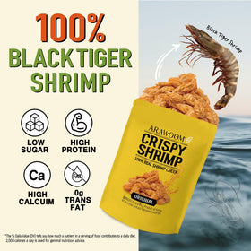 ARAWOOM Cajun Shrimp Head Crisps offer bold flavor and satisfying texture.