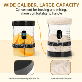 Arbnic glass jar lets you observe fermentation changes at a glance.