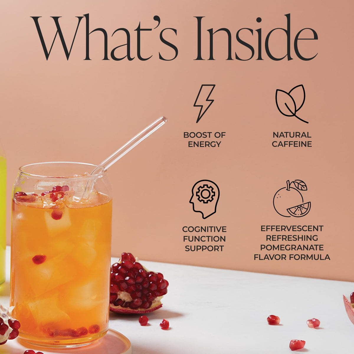Arbonne Energy Fizz dissolving in water shows a lively, bubbly pick-me-up.