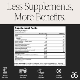 Arbonne energy sticks packaging on a shelf for convenient daily use.