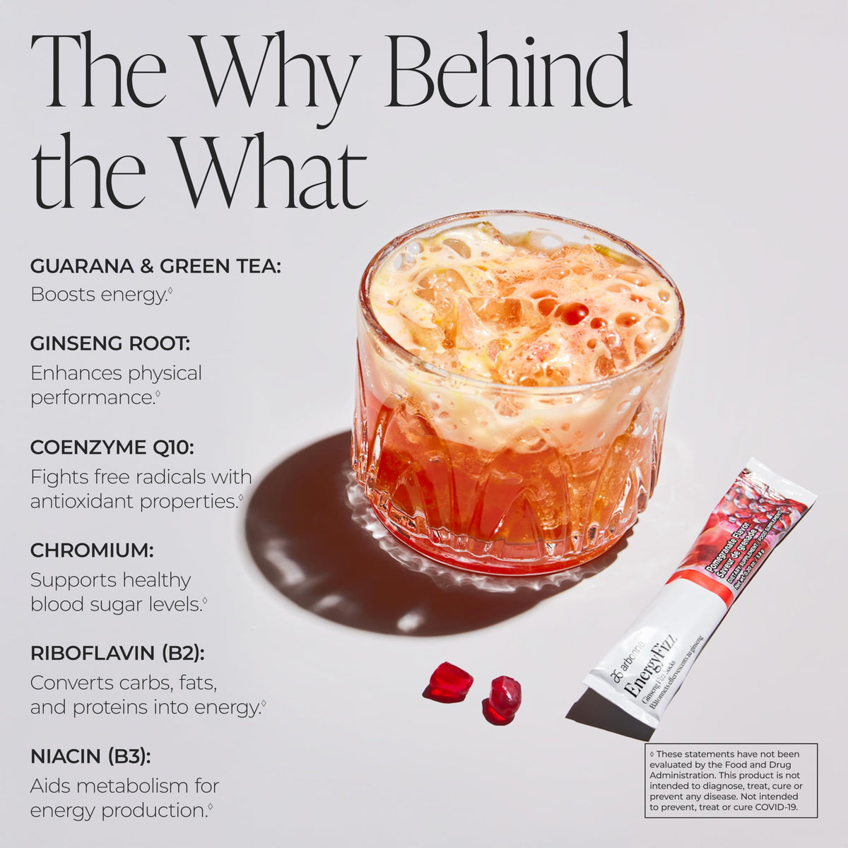 Arbonne Ginseng Energy Sticks packets ready to mix for on-the-go energy.
