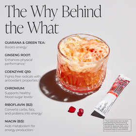 Arbonne Ginseng Energy Sticks packets ready to mix for on-the-go energy.