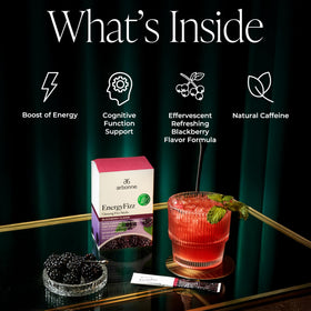 Stirred in a glass, Arbonne Energy Stick delivers a quick, caffeine-backed focus boost.