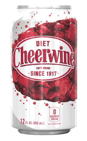 Archway Cheerwine Diet Cherry Soda pack – convenient 12-pack for gatherings and sharing.