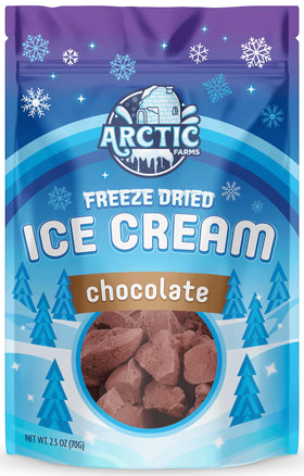 Arctic Farms chocolate ice cream bits ready for a quick snack