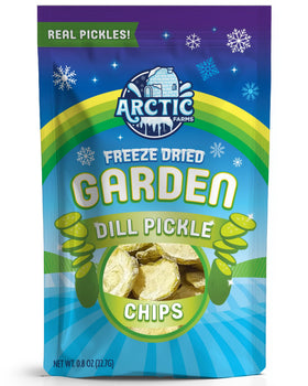 Arctic Farms freeze-dried chips preserve crunch for travel and lunch.
