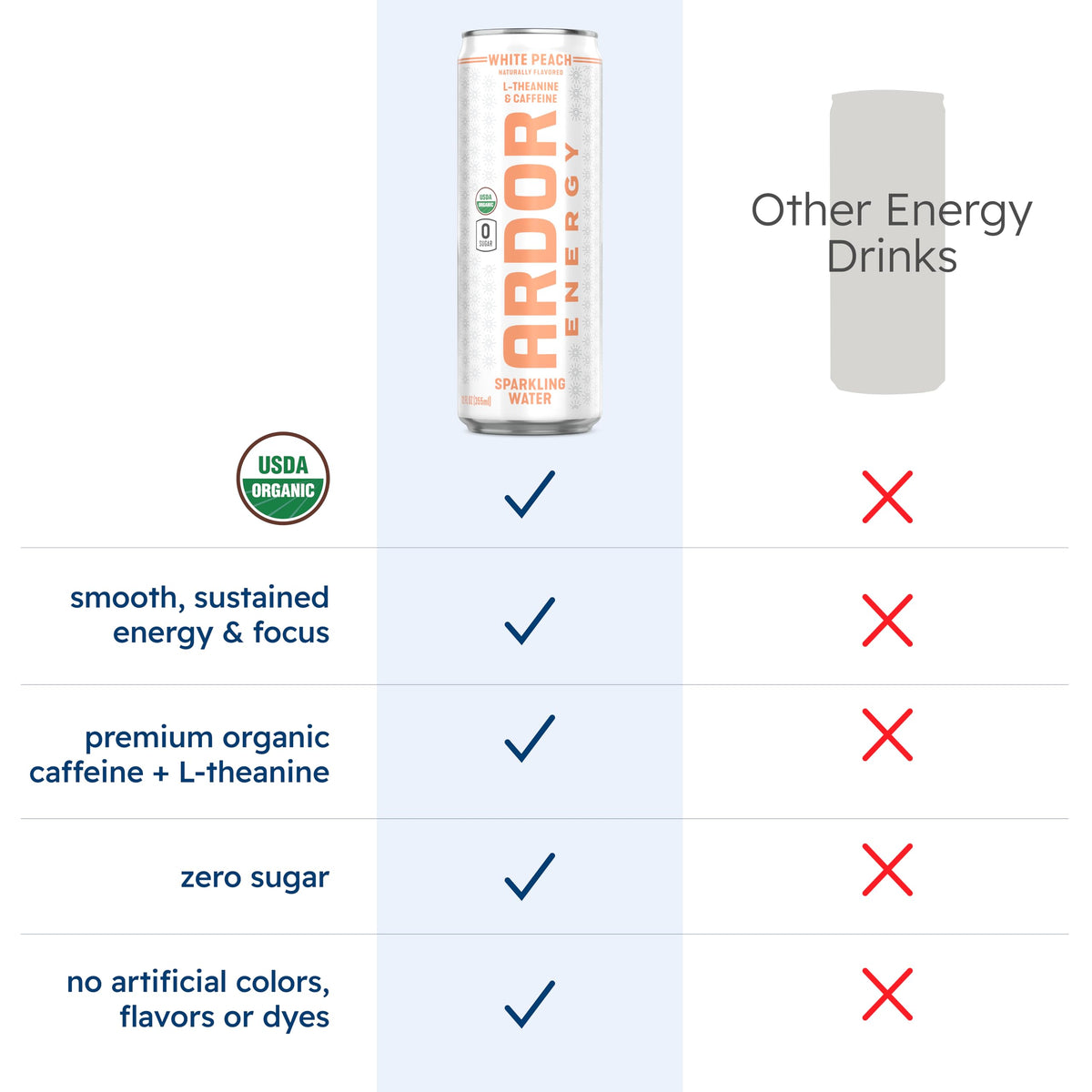 ARDOR Energy can shows 30mg natural sea salt for electrolytes.