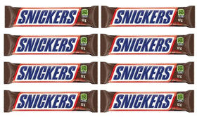 ARILON Snickers bar packaging, convenient on-the-go snack.