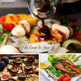 Ariston balsamic drizzle over fruit to enhance sweetness
