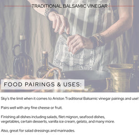 Ariston gourmet balsamic tasting glass invites savoring the complex notes.