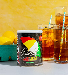 Prepared AriZona Arnold Palmer half and half pitcher using powder mix, ideal for summer gatherings.