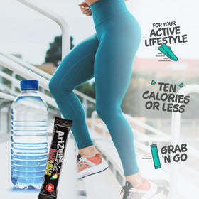 Stix being added to a portable bottle for on-the-go hydration.