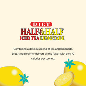 Pack of AriZona Diet Arnold Palmer 12-pack on a table, convenient to share.