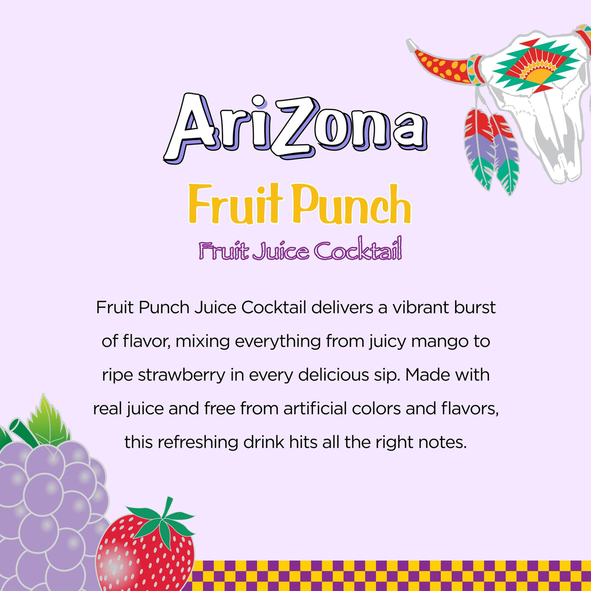 Arizona Fruit Punch pouring into a glass highlighting easy serving.