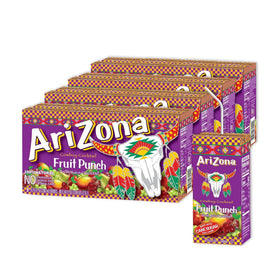 Arizona Fruit Punch Tetra Box packaging for convenient on-the-go refreshment.