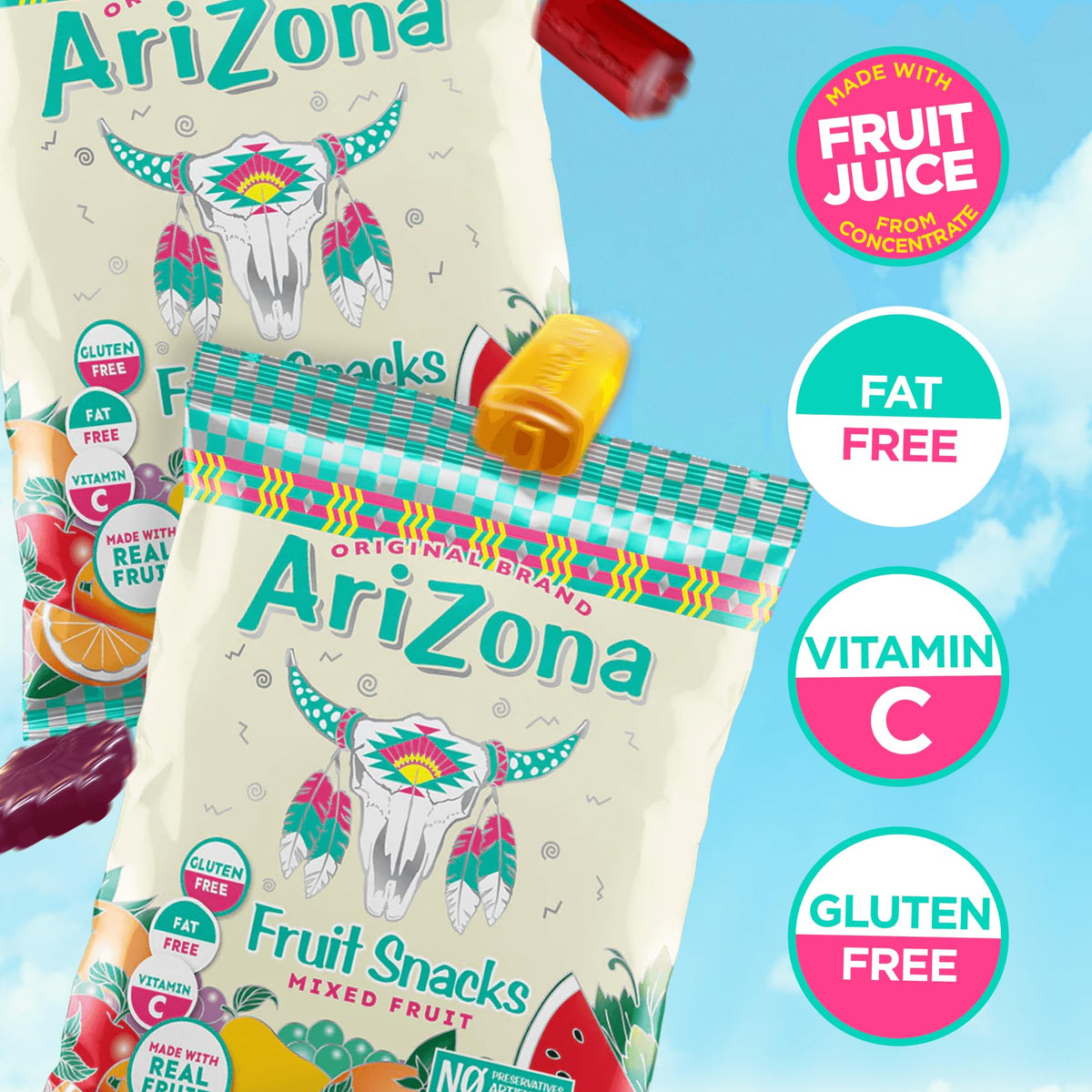 AriZona 5 oz single-serve bags ready for lunchboxes and travel.