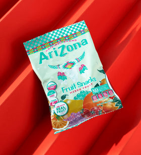 AriZona Fruit Snacks kids' snack pack ideal for school lunches.