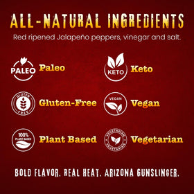 Arizona Gunslinger Smokin' Red Jalapeño Sauce used as a meat glaze for smoky richness.