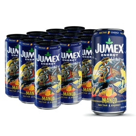 AriZona Jumex Mango Nectar Energy can front view for daytime refreshment