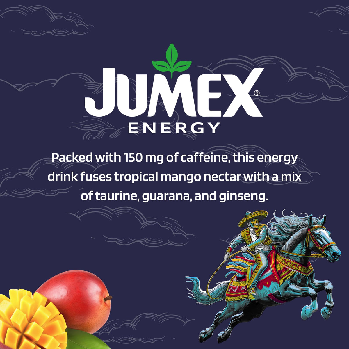 AriZona Jumex Mango Nectar Energy close-up shows tropical flavor
