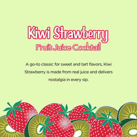 Chilled Arizona Kiwi Strawberry served over ice for refreshing sip.