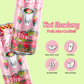 Arizona Kiwi Strawberry pack of 12 cans for sharing.