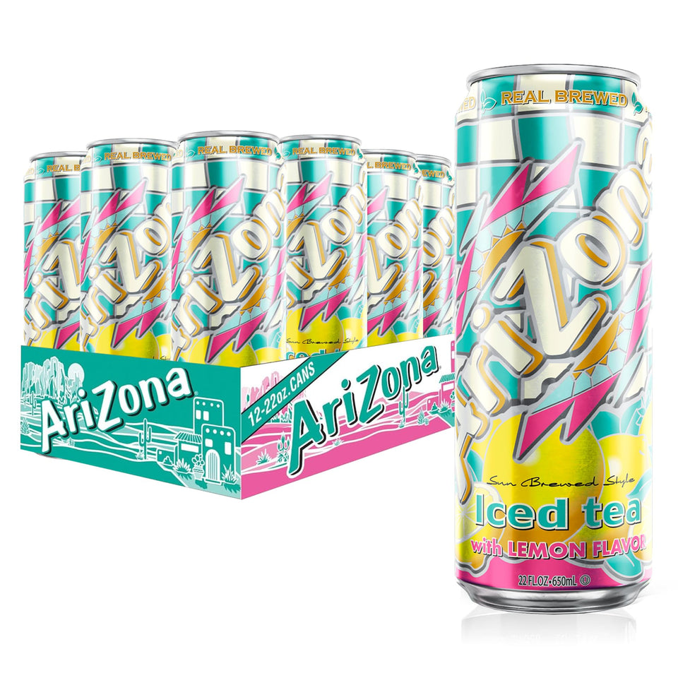 Arizona Lemon Tea big can 22 oz for on-the-go refreshment