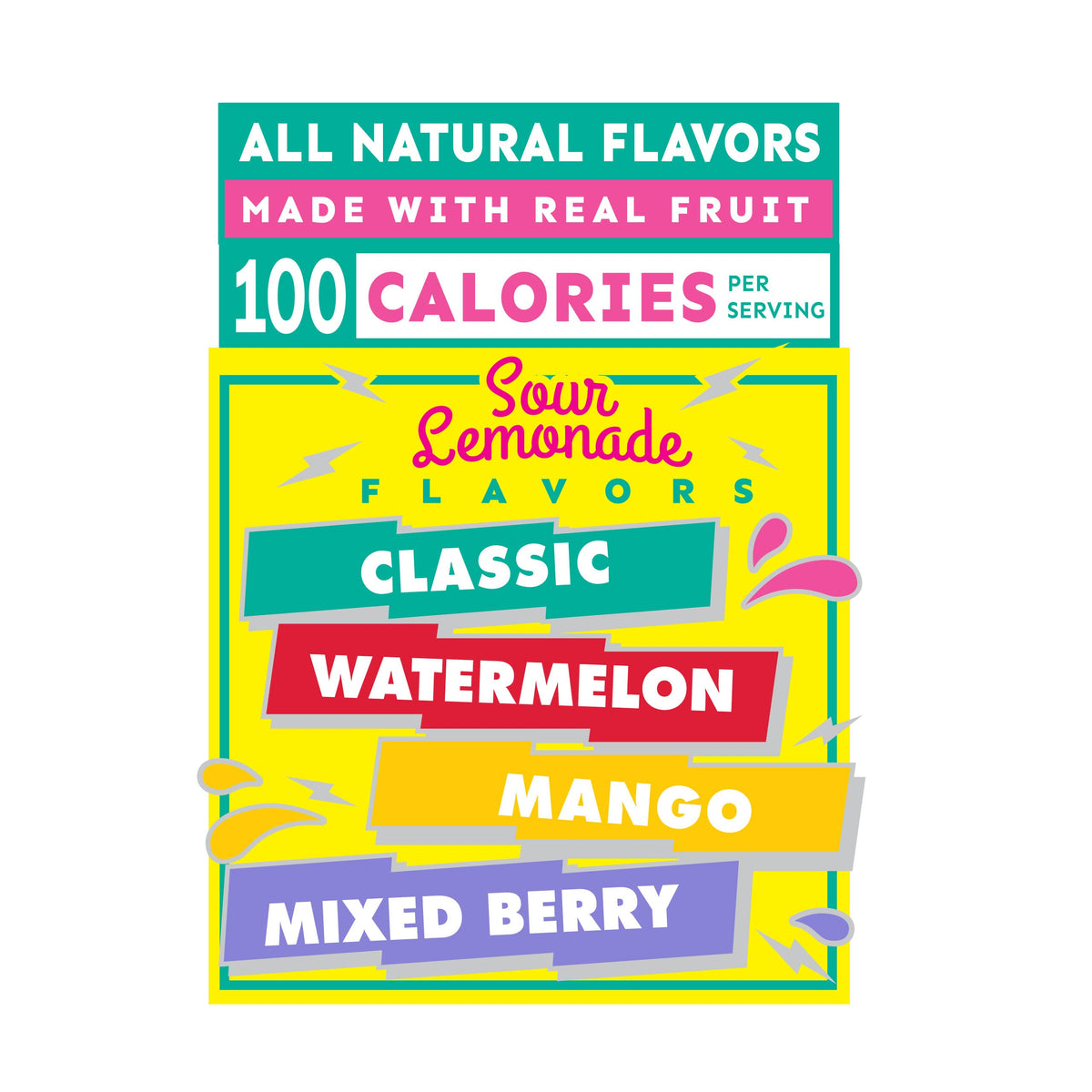 Arizona Sour Lemonade Fruit Snacks four-flavor variety keeps snack time exciting.
