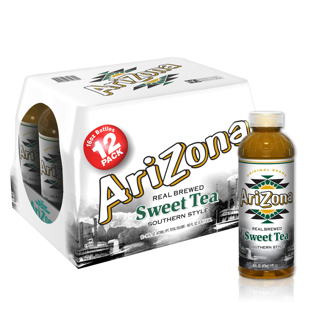 AriZona Southern Style Sweet Tea twelve-can pack for sharing.