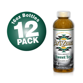 Chilled AriZona Sweet Tea served with lemon and ice.