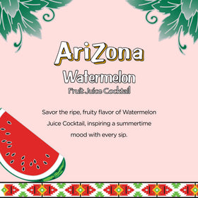 AriZona Watermelon bulk case of 12 bottles, convenient for lunches and on-the-go refreshment.