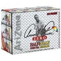 Arizona Zero Half & Half Arnold Palmer can, refreshing zero-sugar blend for on-the-go enjoyment.