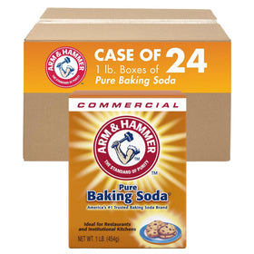 Arm & Hammer Baking Soda 16oz bottle for odor-neutralizing and versatile cleaning.