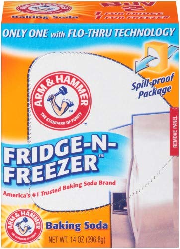 Arm & Hammer Fridge Baking Soda pack-4 neutralizes odors and keeps the fridge fresh.