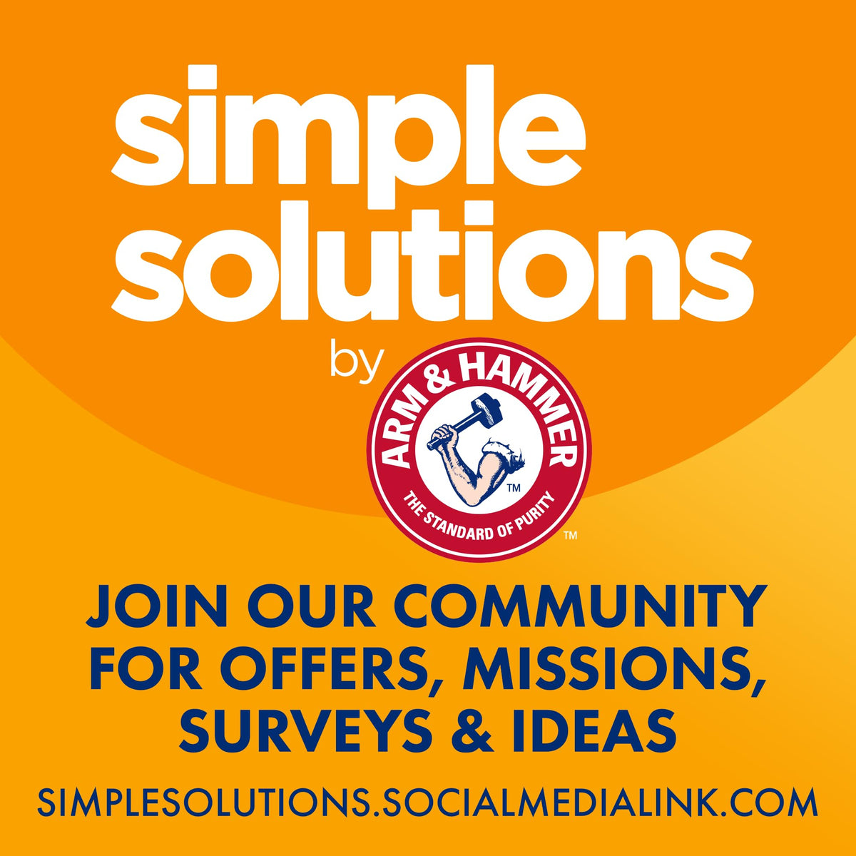 Arm & Hammer baking soda removes odors from carpets and laundry.