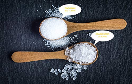 Aromasong coarse salt crystals for gourmet finishing and seasoning.