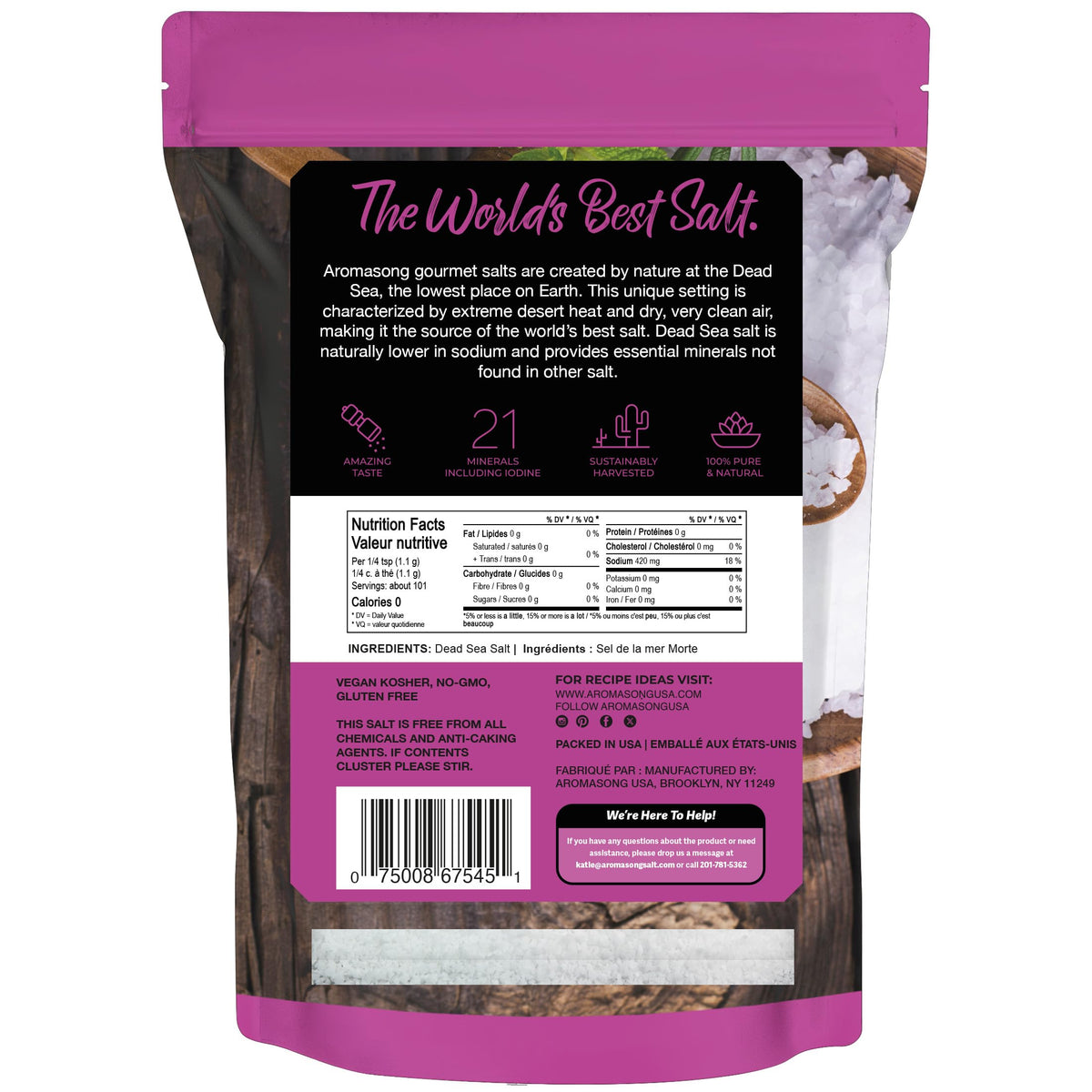 Aromasong seasoning duo ideal for meat and vegetables.