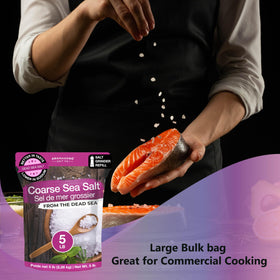 Aromasong vegan-friendly sea salt, gluten-free and additive-free.