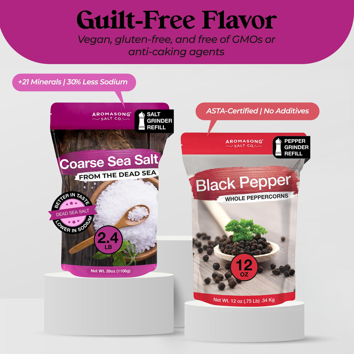 Aromasong vegan-friendly sea salt with mineral depth for cooking