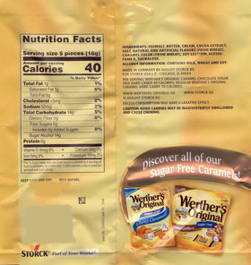 Aromatik Werther's Original candies, individually wrapped for office or party favors.
