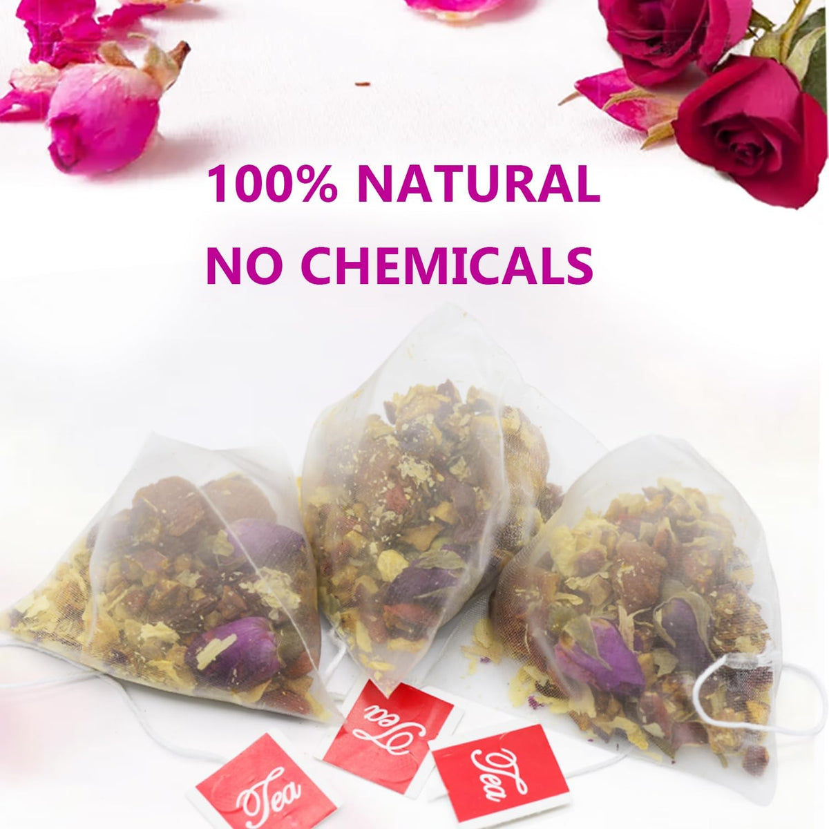 Aromlife Hiherbs tea bags individually sealed to preserve freshness and potency.