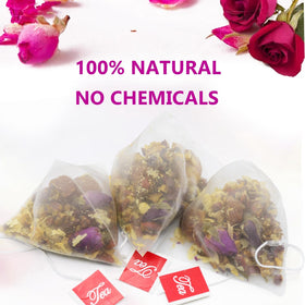 Aromlife Hiherbs tea bags individually sealed to preserve freshness and potency.