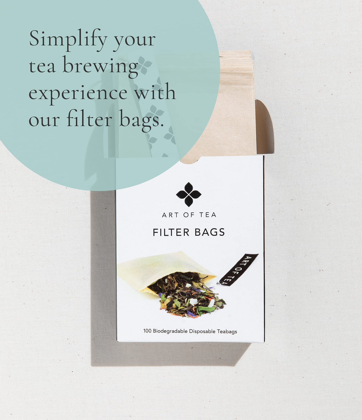 Coconut creme ingredients spread includes safflower and cornflowers in Art of Tea.