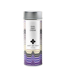 Art of Tea Earl Grey Crème loose-leaf tin showcasing premium packaging and flavor potential.