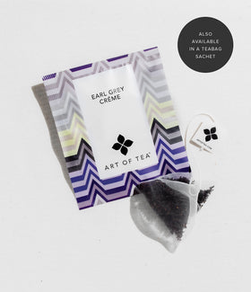 Art of Tea Earl Grey Crème uses organic ingredients for a clean blend.