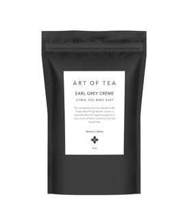 Art of Tea Earl Grey Creme refill bag ready for a fresh brew.