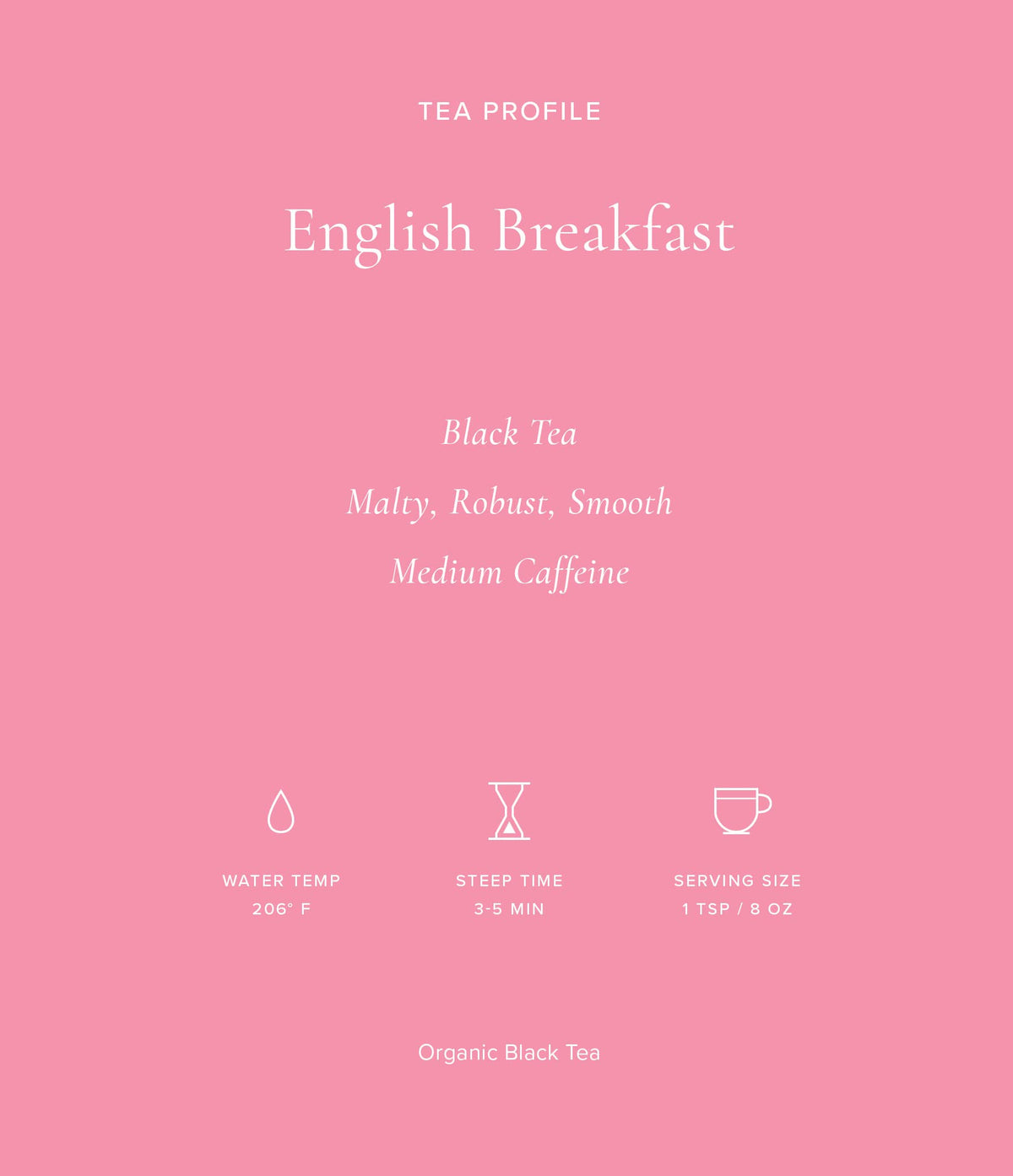 Art of Tea English Breakfast steam and aroma inviting morning ritual
