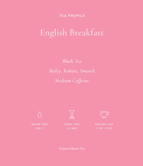 Art of Tea English Breakfast steam and aroma inviting morning ritual