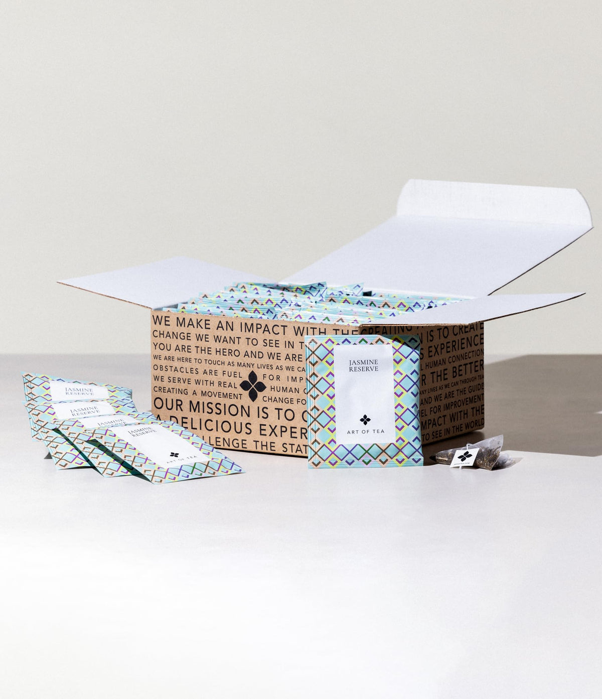 Art of Tea Jasmine Reserve organic green tea base using natural ingredients.